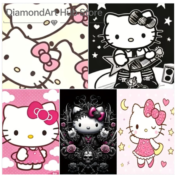Resin Art Rose - 5D DIY Diamond Painting Cute Sanrio