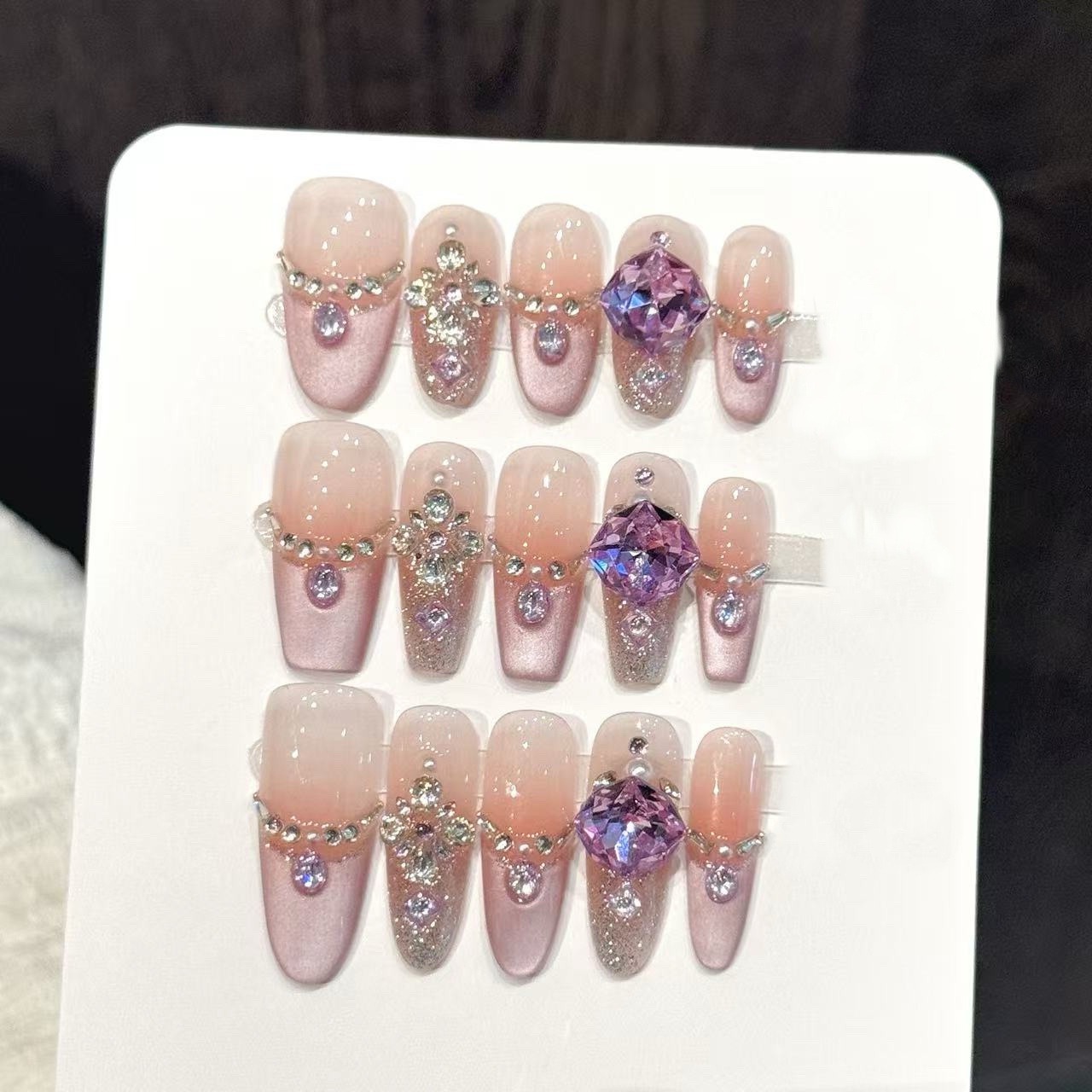 10pcs Pure Hand Pressed Coffin - đánh giá và giá Resin Art Purple