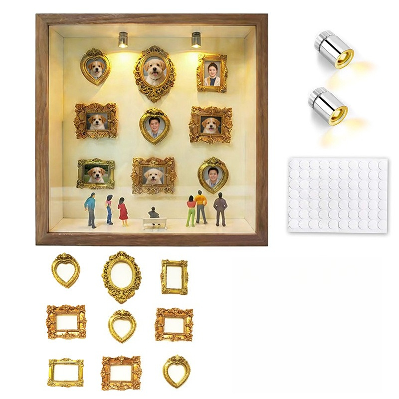 DIY Mini Museum Silhouette Box - đánh giá và giá Resin Art For Photo Frame