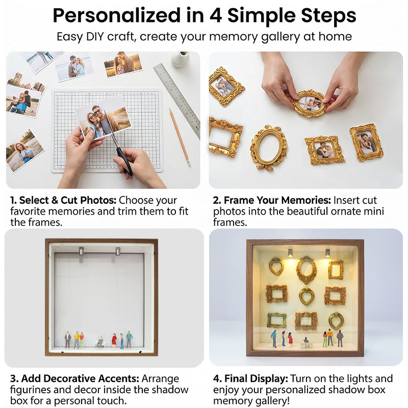 DIY Mini Museum Silhouette Box - đánh giá và giá Resin Art For Photo Frame