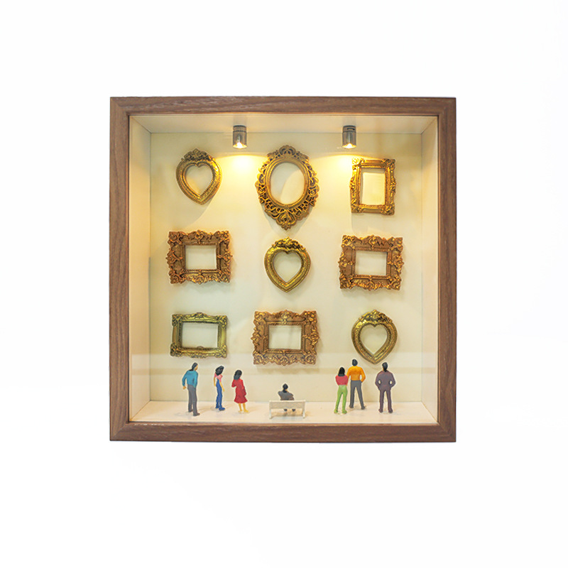 DIY Mini Museum Silhouette Box - đánh giá và giá Resin Art For Photo Frame