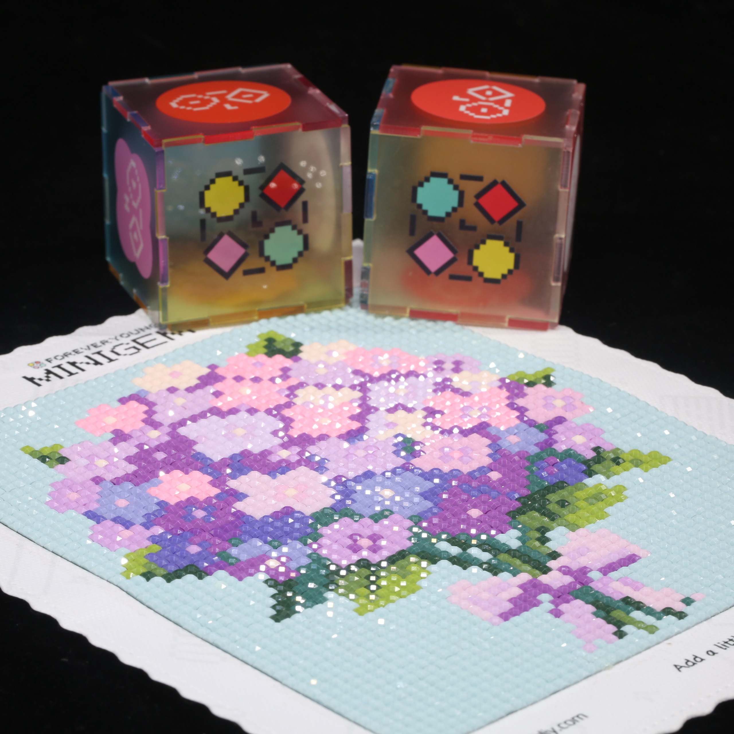 Minigem® Purple Hydrangea 5D D - đánh giá và giá Resin Art Purple