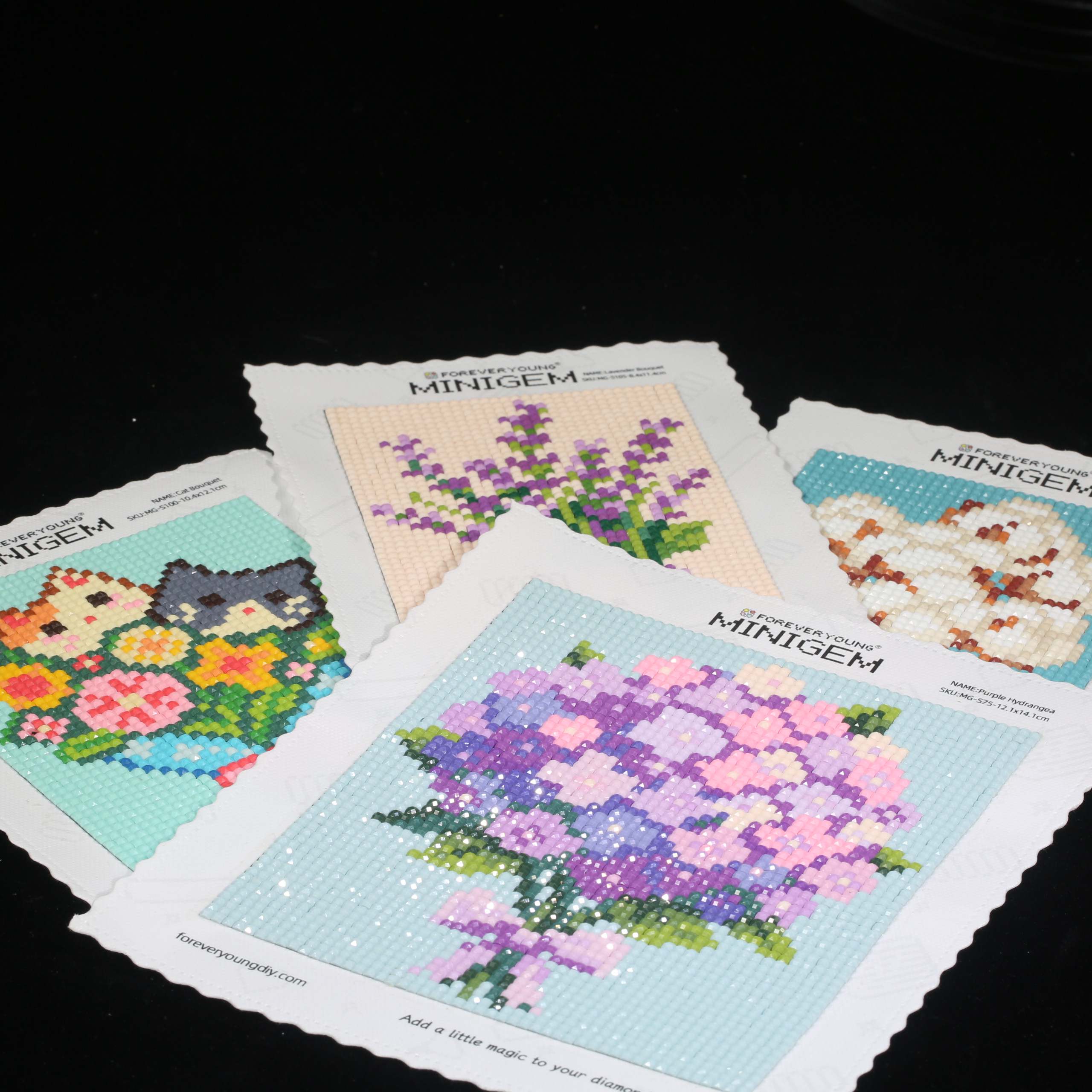 Minigem® Purple Hydrangea 5D D - đánh giá và giá Resin Art Purple