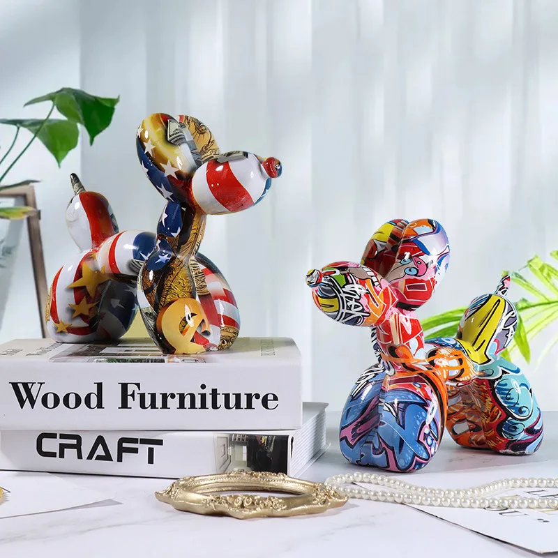 Resin Graffiti Balloon Dog Fig - đánh giá và giá Resin Art Decoration Items