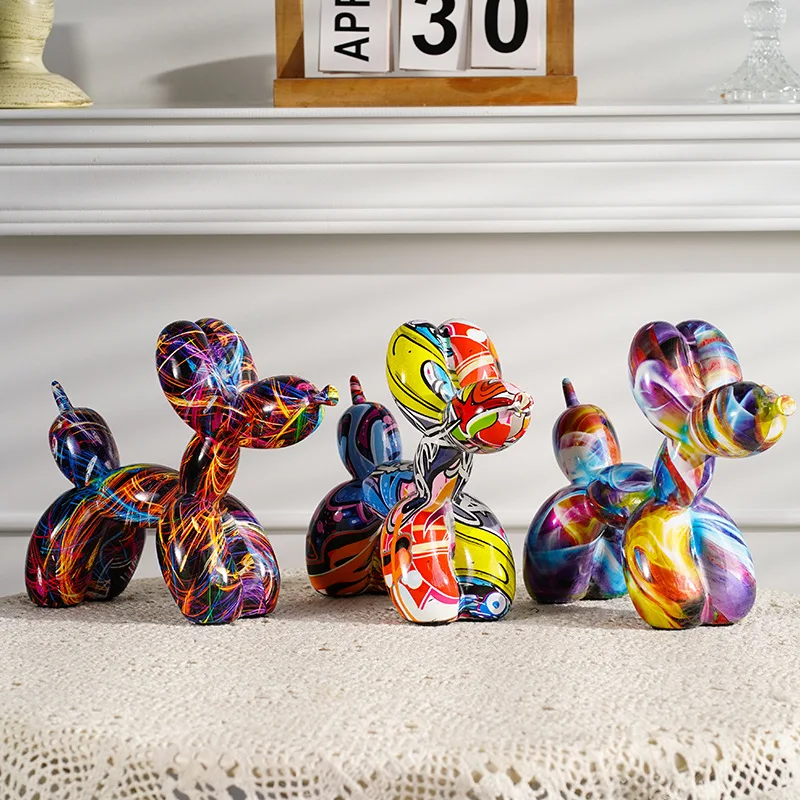 Resin Graffiti Balloon Dog Fig - đánh giá và giá Resin Art Decoration Items