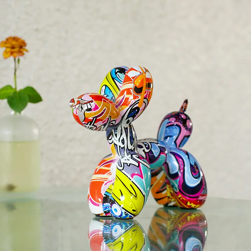 Resin Graffiti Balloon Dog Fig - đánh giá và giá Resin Art Decoration Items