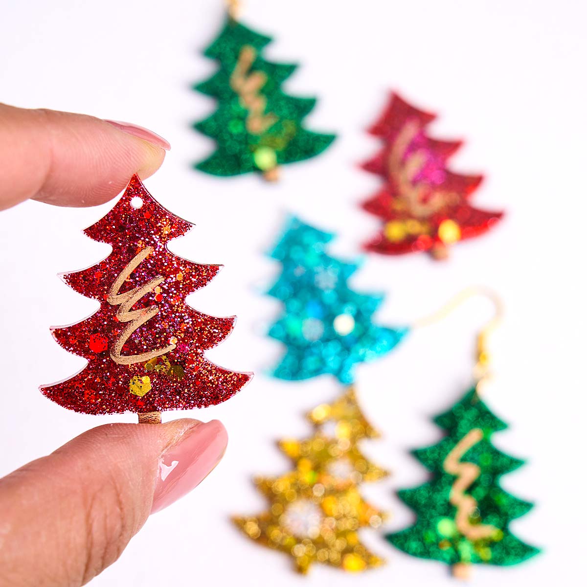 3D Christmas Tree Pendant Sili - đánh giá và giá Resin Art Mould