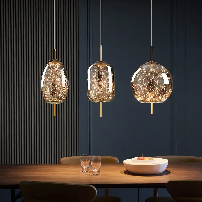Nordic Luxury Creative Pendant - đánh giá và giá Resin Art Dining Table
