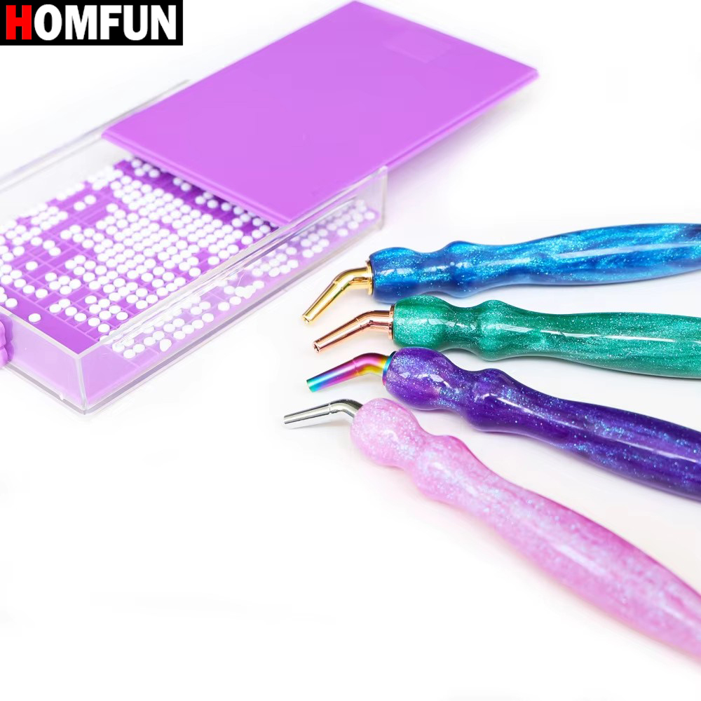 HOMFUN 5D Diamond Painting Pen - đánh giá và giá Resin Art Purple
