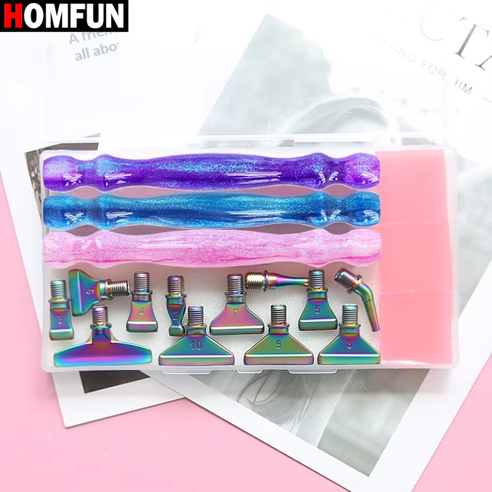 HOMFUN 5D Diamond Painting Pen - đánh giá và giá Resin Art Purple