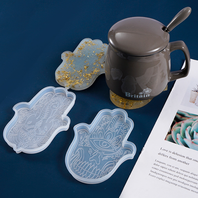 1 Cái DIY Coaster Tay Fatima D - đánh giá và giá Resin Art Mould