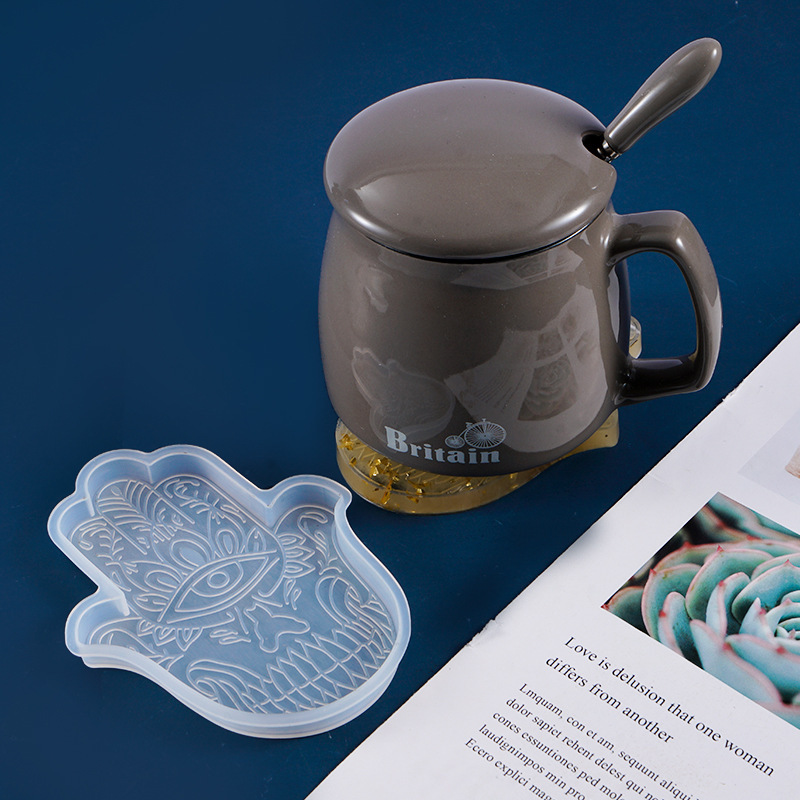 1 Cái DIY Coaster Tay Fatima D - đánh giá và giá Resin Art Mould