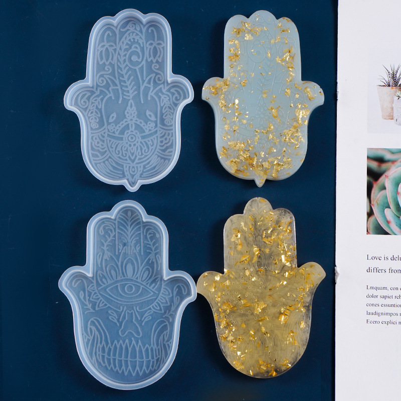 1 Cái DIY Coaster Tay Fatima D - đánh giá và giá Resin Art Mould