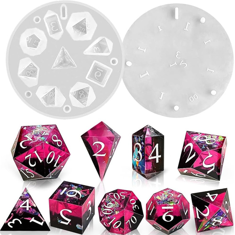 DIY DND Sharp Edge Dice Silico - đánh giá và giá Resin Art Mould