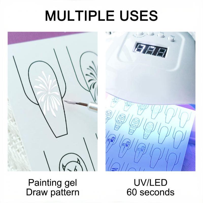 10pcs Nail Art Lines Practice  - đánh giá và giá Resin Art Guide Free