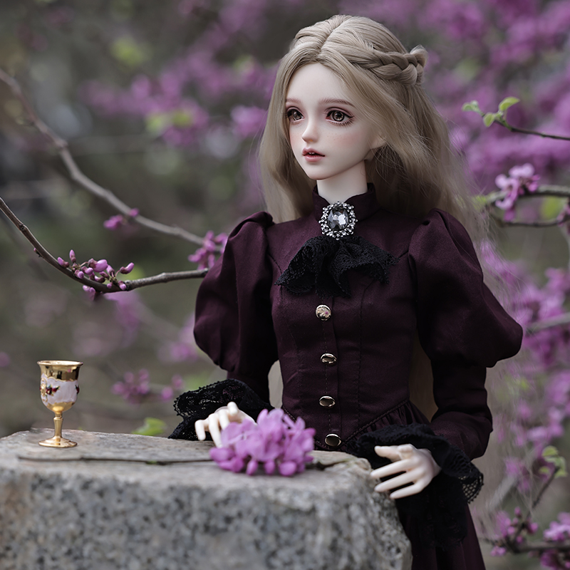 Elina Búp Bê BJD 1/3 Đẹp Thanh - đánh giá và giá Resin Art Purple