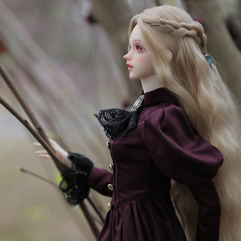 Elina Búp Bê BJD 1/3 Đẹp Thanh - đánh giá và giá Resin Art Purple