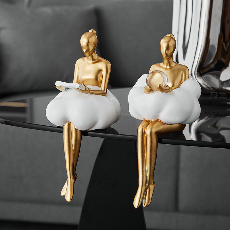 Ballet Girl Cloud Abstract Art - đánh giá và giá Resin Art Dining Table