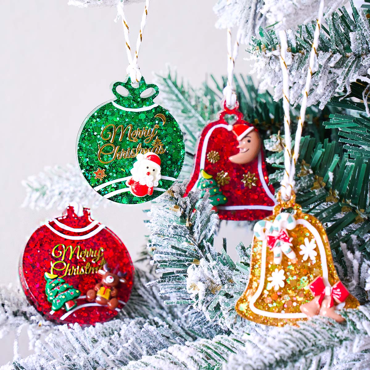 Xmas Tag Pendant Silicone Mold - đánh giá và giá Resin Art Mould