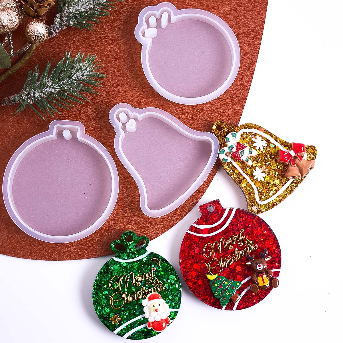 Xmas Tag Pendant Silicone Mold - đánh giá và giá Resin Art Mould