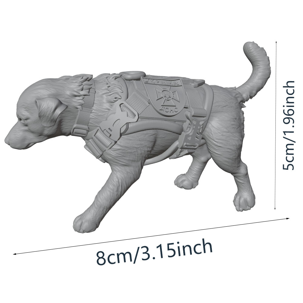 Labrador Retriever Police Dog  - đánh giá và giá Resin Art Guide Free