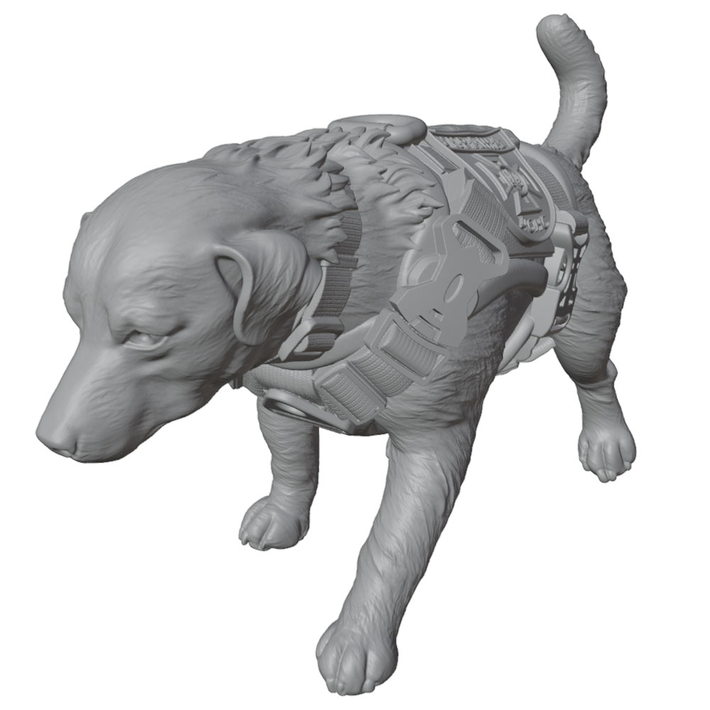 Labrador Retriever Police Dog  - đánh giá và giá Resin Art Guide Free