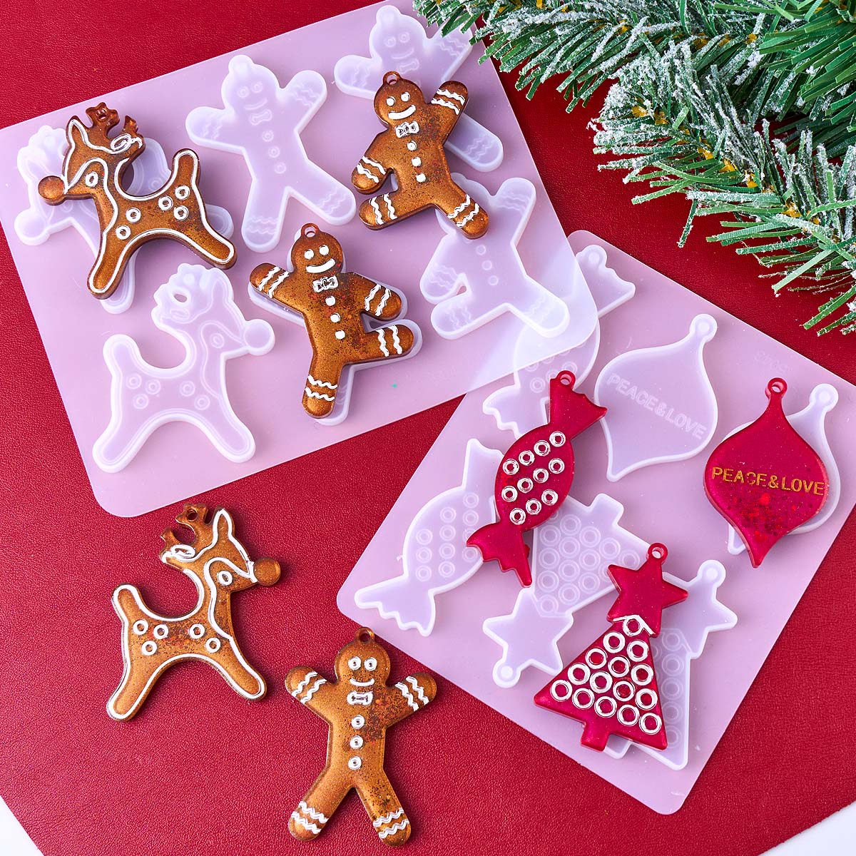 Christmas Series Earrings Pend - đánh giá và giá Resin Art Mould