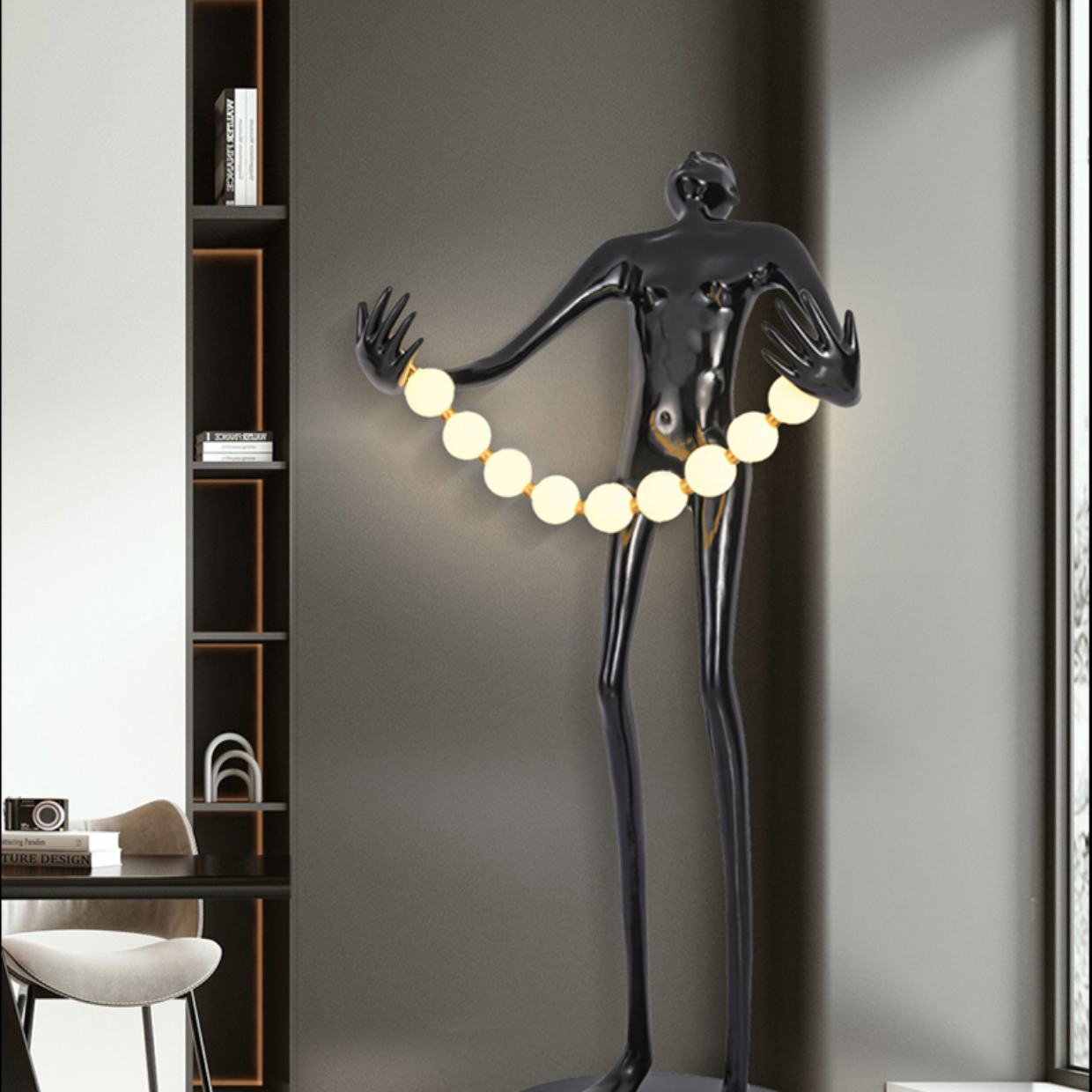 Statue Character Floor Lamp Ar - đánh giá và giá Resin Art Gallery