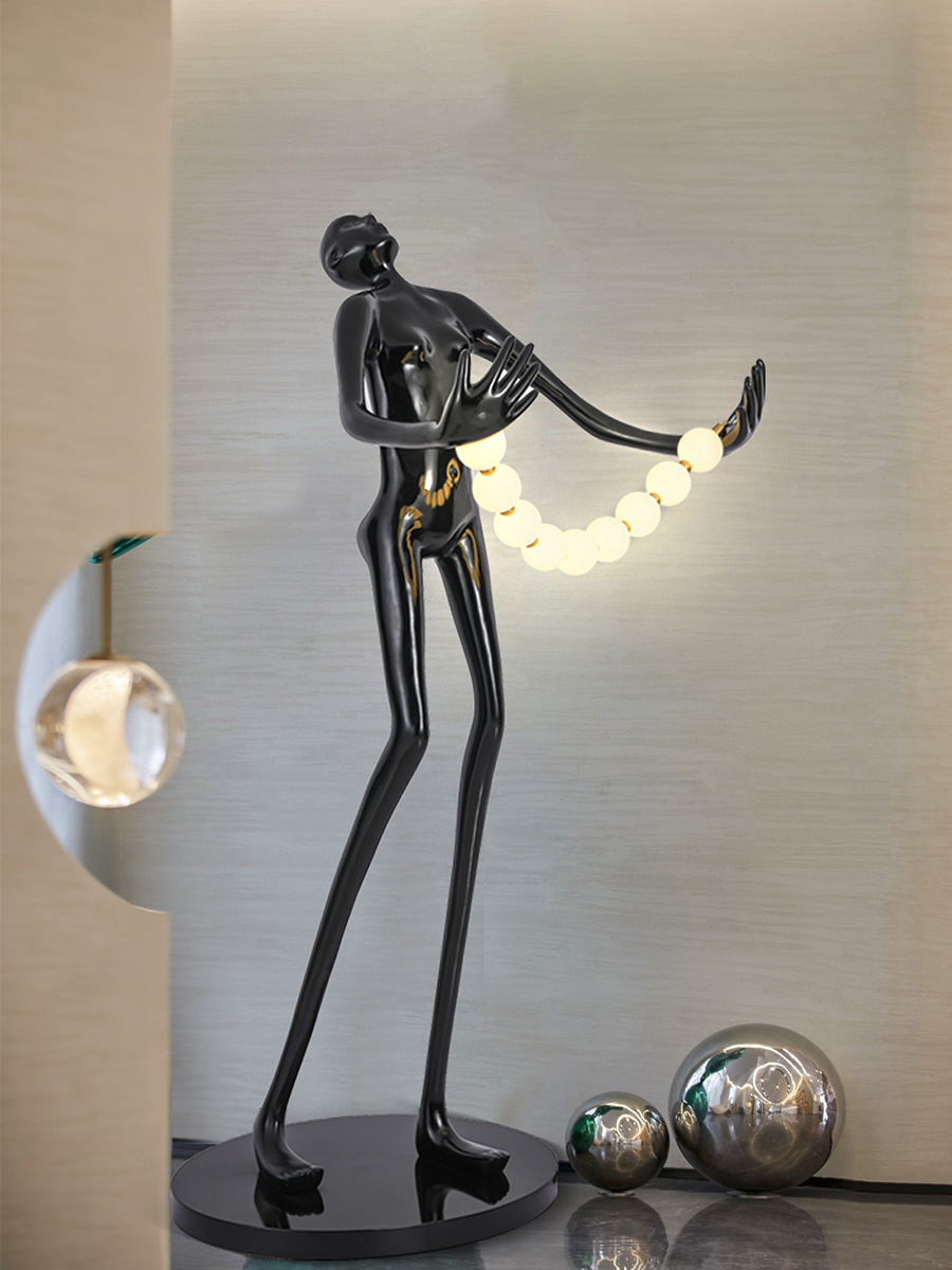 Statue Character Floor Lamp Ar - đánh giá và giá Resin Art Gallery