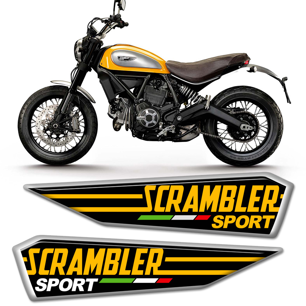 For DUCATI Scrambler Tank Pad  - đánh giá và giá Resin Art Logo