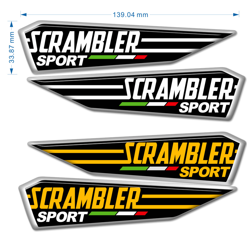 For DUCATI Scrambler Tank Pad  - đánh giá và giá Resin Art Logo