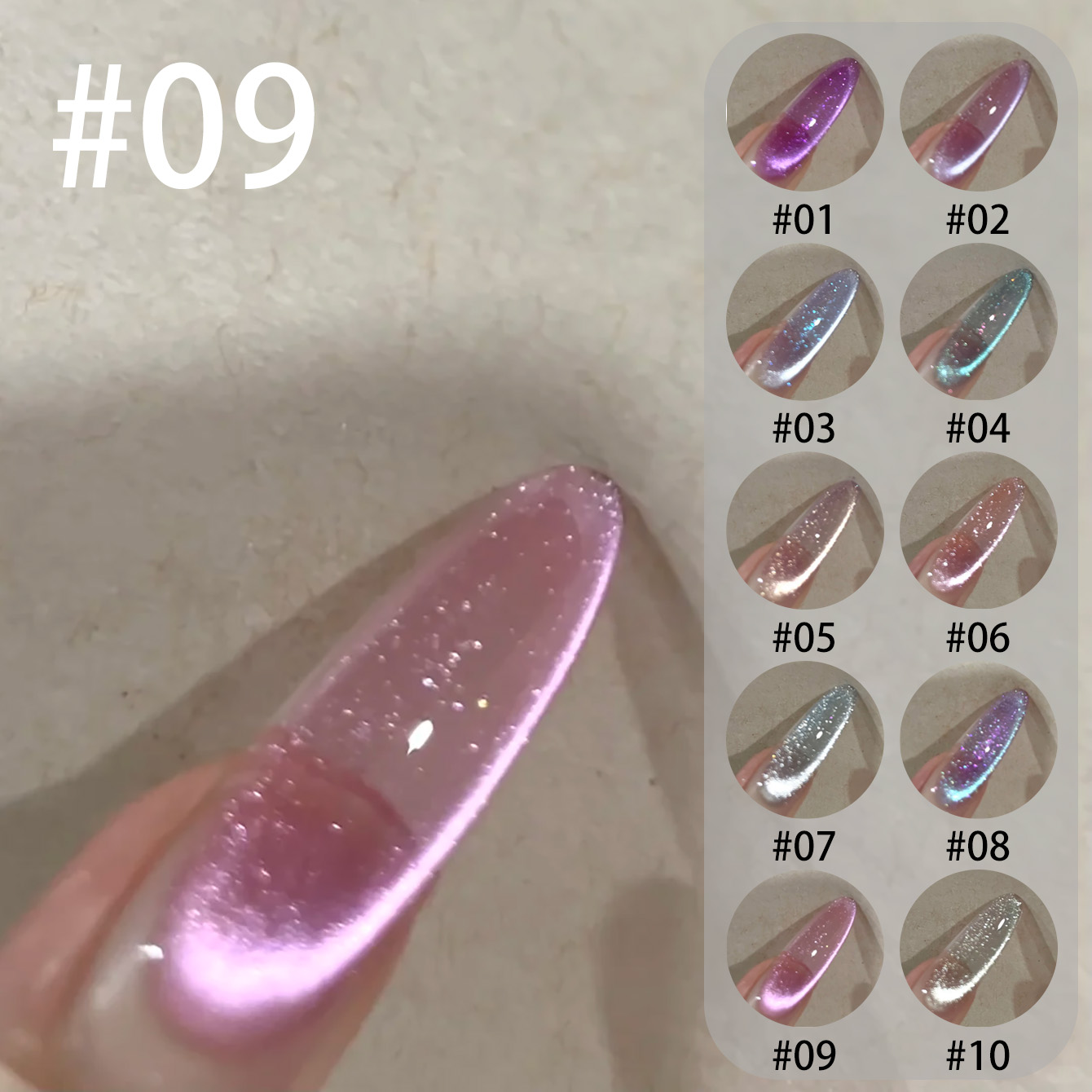 MIANEL Qunbai Rumen Cat Eye Ge - đánh giá và giá Resin Art Purple