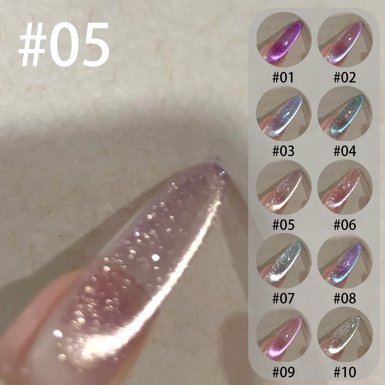 MIANEL Qunbai Rumen Cat Eye Ge - đánh giá và giá Resin Art Purple