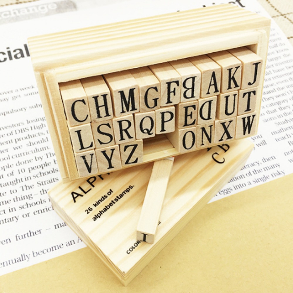 Wooden Alphabet & Number Stamp - đánh giá và giá Resin Art Logo