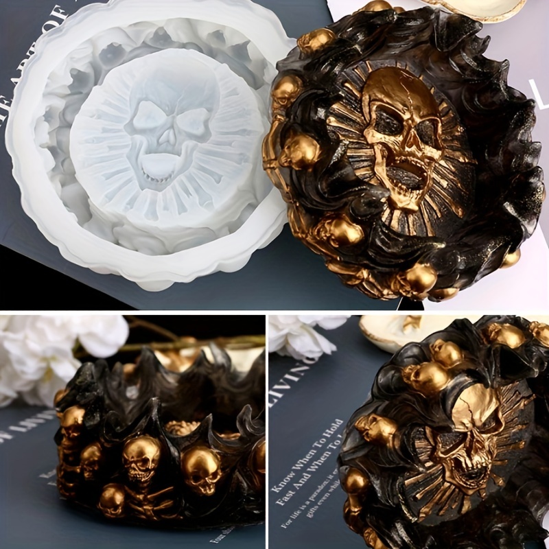 Ashtray mold, skull DIY craft  - đánh giá và giá Resin Art Mould