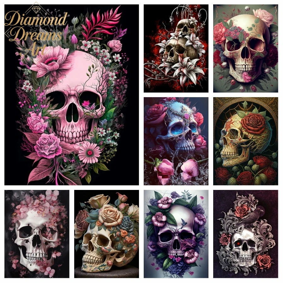 Frameless,Halloween Skull Diam - đánh giá và giá Resin Art Rose