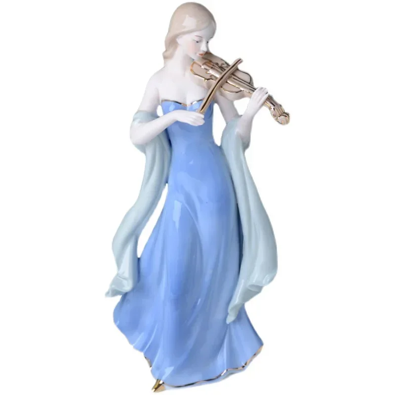 Chinese Violin Girls Ceramic F - đánh giá và giá Resin Art Decoration Items