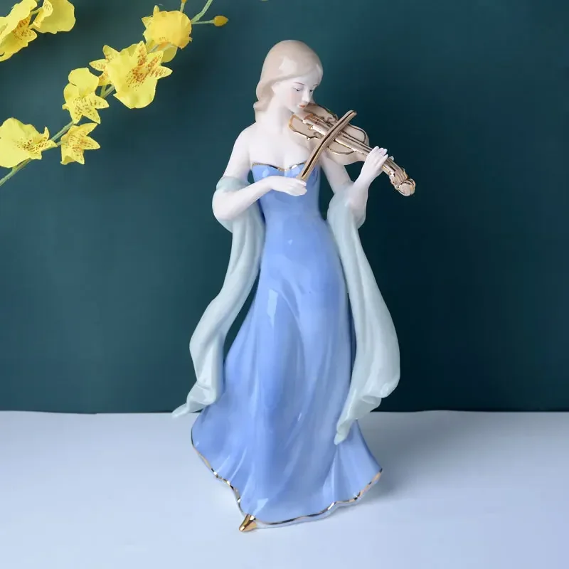 Chinese Violin Girls Ceramic F - đánh giá và giá Resin Art Decoration Items