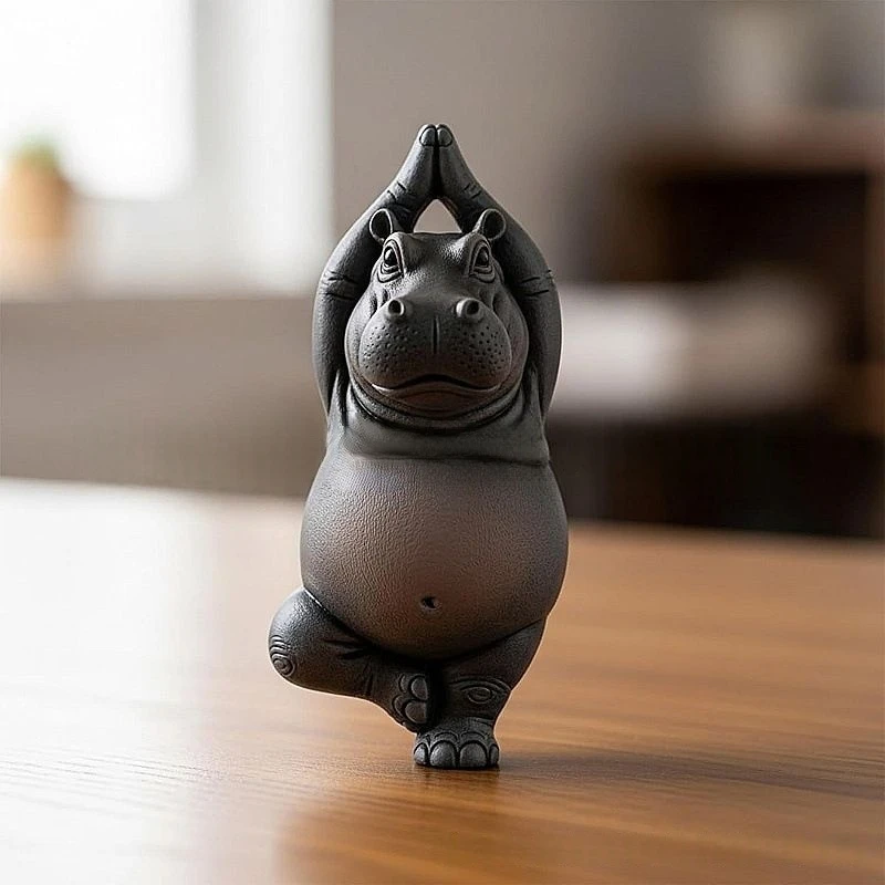 Cartoon Abstract Hippopotamus  - đánh giá và giá Resin Art Decoration Items