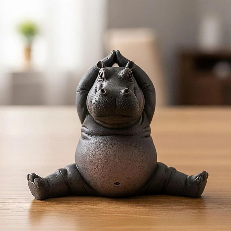 Cartoon Abstract Hippopotamus  - đánh giá và giá Resin Art Decoration Items