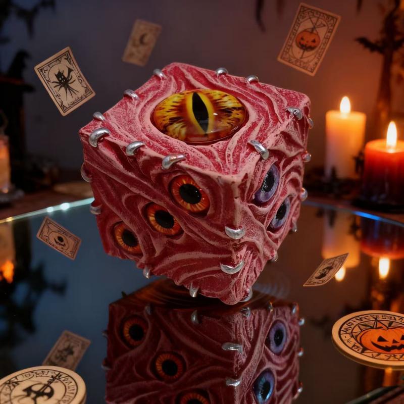 Abstract Eyes Devil Dice Pendu - đánh giá và giá Resin Art Decoration Items