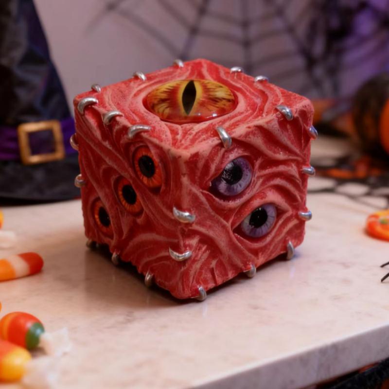 Abstract Eyes Devil Dice Pendu - đánh giá và giá Resin Art Decoration Items